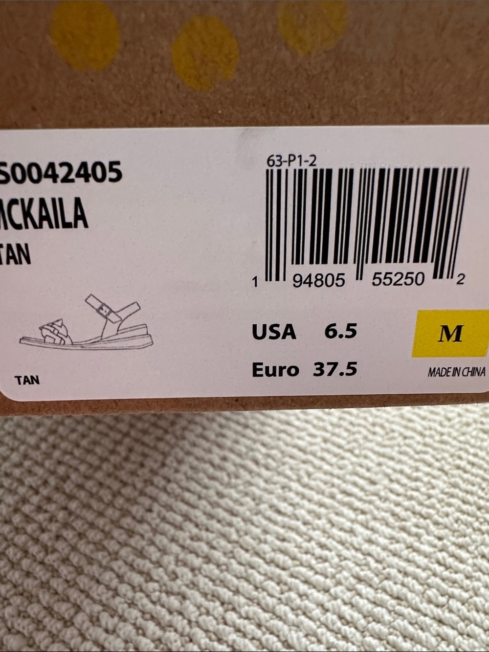 Tan Eurosoft Mckaila sandals - Picture 8 of 9